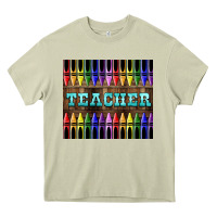 Mossy Teacher Crayons Heavy Core Tee - LillyAllenDesigns
