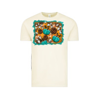Vintage Arctic fall pumpkin distressed background Vintage Tee - BundleAndBundleShop