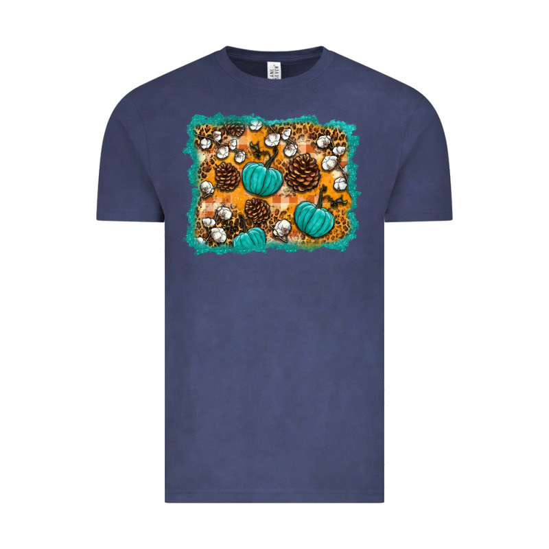 Fall Pumpkin Distressed Background Vintage Tee by BundleAndBundleShop | Teevron