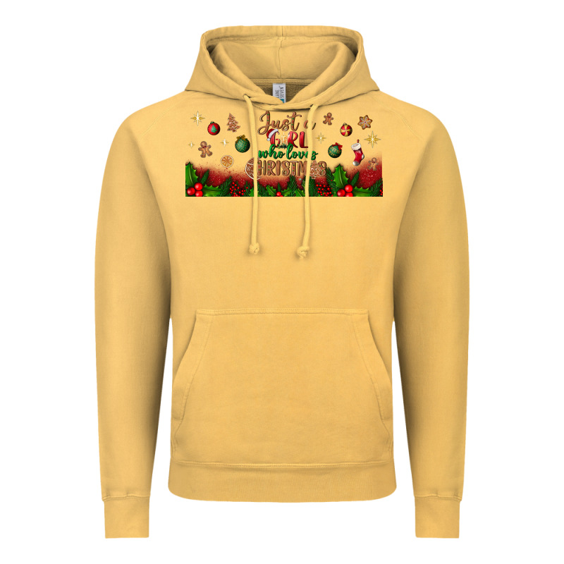 Just A Girl Who Loves Christmas Libbey Glass Vintage Hoodie by BundleAndBundleShop | Teevron