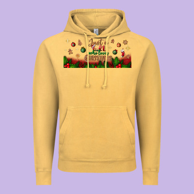 Just A Girl Who Loves Christmas Libbey Glass Vintage Hoodie Designed By Bundleandbundleshop