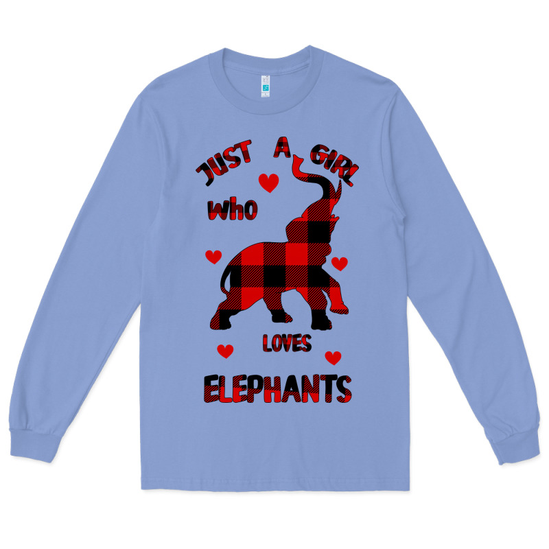 Just A Girl Who Loves Elephants - Elephant Long Sleeve Tee by Bettercallsaul | Teevron