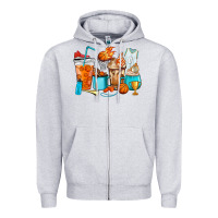 Heather Grey Basketball coffee cups Zipper Hoodie - HowdyJamesFarm