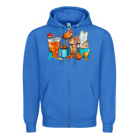 True Royal Basketball coffee cups Zipper Hoodie - HowdyJamesFarm