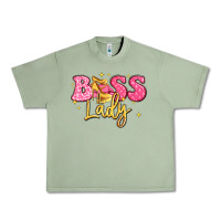 Oil Green boss lady Urban Heavy Tee - LillyAllenDesigns