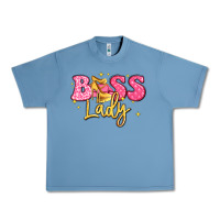 Pebble Blue boss lady Urban Heavy Tee - LillyAllenDesigns