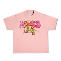 Salmon boss lady Urban Heavy Tee - LillyAllenDesigns