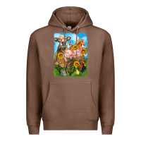 Chestnut farm animals wagon olivia Premium Hoodie - OliviaCreatesArt