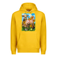 Lemon farm animals wagon olivia Premium Hoodie - OliviaCreatesArt