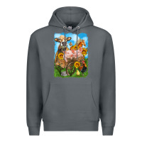 Rock farm animals wagon olivia Premium Hoodie - OliviaCreatesArt