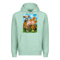 Seafoam farm animals wagon olivia Premium Hoodie - OliviaCreatesArt