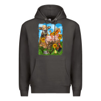 Smoke farm animals wagon olivia Premium Hoodie - OliviaCreatesArt