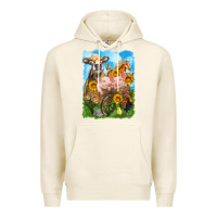 Tofu farm animals wagon olivia Premium Hoodie - OliviaCreatesArt