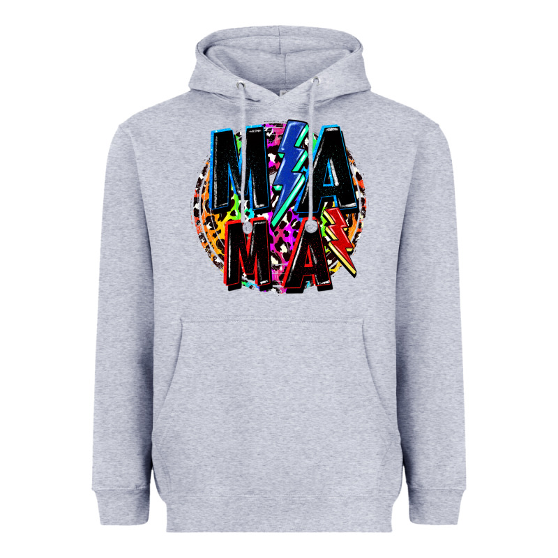 Mama Lightning Bolts Mother's Day Heavyweight Hoodie by FaDigitalArtStudio | Teevron