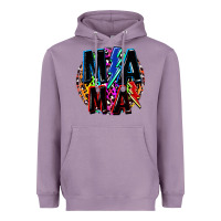 Lavender Mama lightning bolts Mother's Day Heavyweight Hoodie - FaDigitalArtStudio