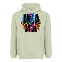 Matcha Mama lightning bolts Mother's Day Heavyweight Hoodie - FaDigitalArtStudio