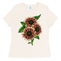Bone strawberry blonde sunflower Ladies Tee - LillyAllenDesigns