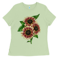 Matcha strawberry blonde sunflower Ladies Tee - LillyAllenDesigns