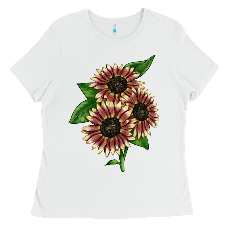 Strawberry Blonde Sunflower Ladies Tee by LillyAllenDesigns | Teevron