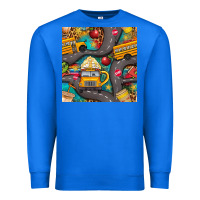 True Royal school bus coffee and star with leopard seamless pattern bbs Premium Sweatshirt - BundleAndBundleShop