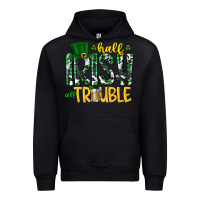 Foreset Green Half Irish All Trouble Urban Hoodie - CowhideDigitalArt