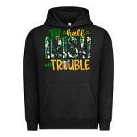 Pigment Black Half Irish All Trouble Urban Hoodie - CowhideDigitalArt