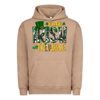Pigment Burro Half Irish All Trouble Urban Hoodie - CowhideDigitalArt