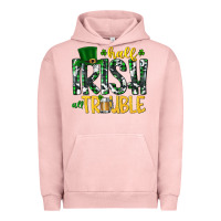 Pigment Salmon Half Irish All Trouble Urban Hoodie - CowhideDigitalArt
