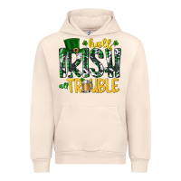 Sandshell Half Irish All Trouble Urban Hoodie - CowhideDigitalArt