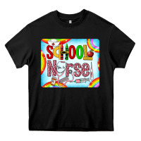 Black Western School Nurse Heavy Core Tee - LillyAllenDesigns