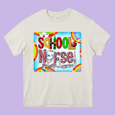 Western School Nurse Heavy Core Tee Designed By Lillyallendesigns