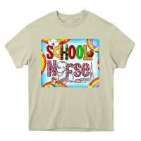 Mossy Western School Nurse Heavy Core Tee - LillyAllenDesigns