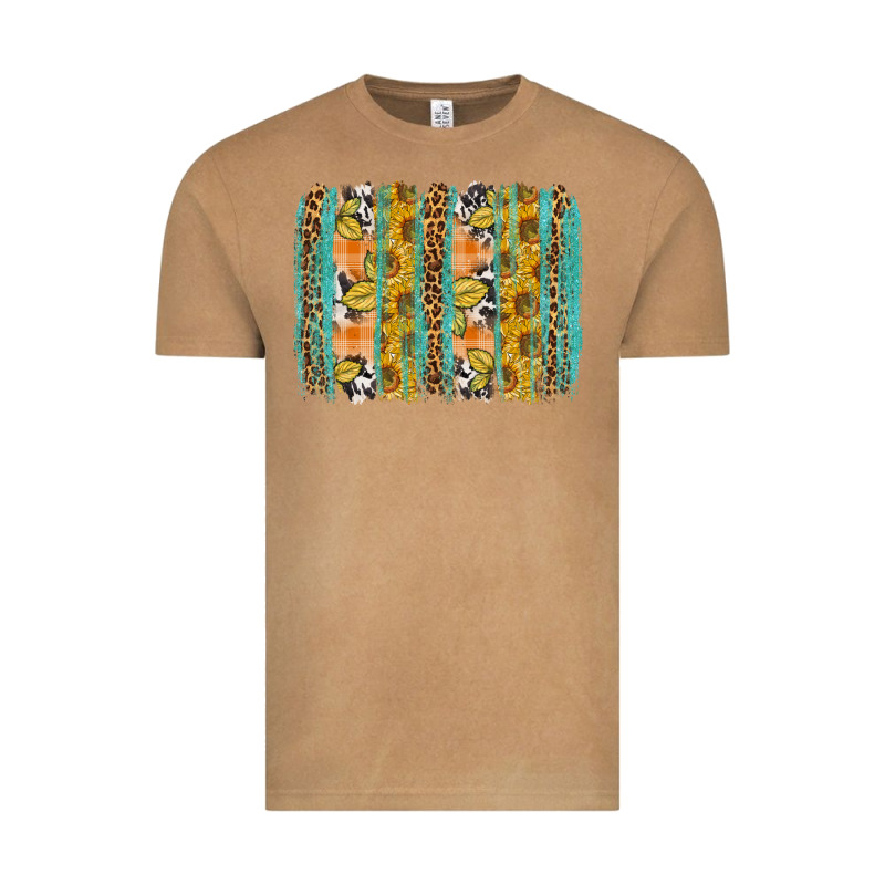 Fall Sunflower Brushstroke Vintage Tee by BundleAndBundleShop | Teevron