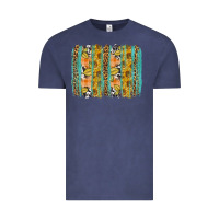 Vintage Denim fall sunflower brushstroke Vintage Tee - BundleAndBundleShop