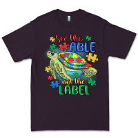 Plum see the able not the label Premium Tee - MaliasSmallBusiness