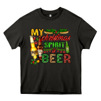 Asphalt my christmas spirit is beer with beer bottles Heavy Core Tee - AdoDesignShop