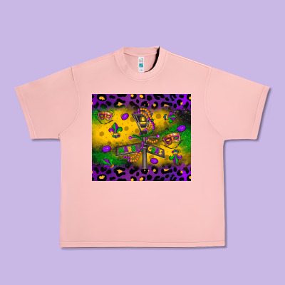 Mardi Gras Street Lights Urban Heavy Tee Designed By Lillyallendesigns
