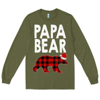 Army Green Papa Bear Long Sleeve Tee - Bettercallsaul
