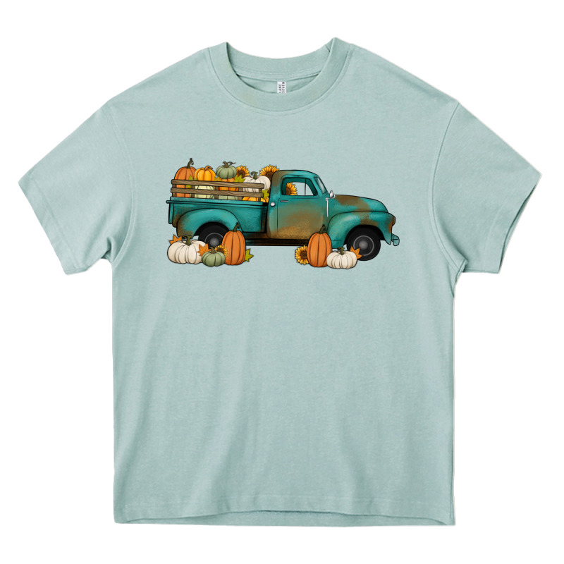 Pumpkin Farm Truck No Background Heavy Core Tee by Jasminsmagicworld | Teevron