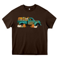 Chocolate Brown pumpkin farm truck no background Heavy Core Tee - Jasminsmagicworld