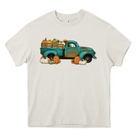 Cream pumpkin farm truck no background Heavy Core Tee - Jasminsmagicworld