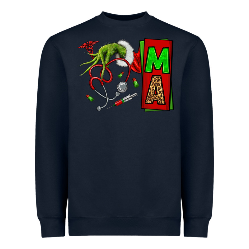 Christmas Character Nurse Heavyweight Sweatshirt by NancyCooperArtShop | Teevron