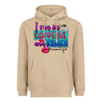 Mushroom I run on caffeine and kisses Heavyweight Hoodie - FaDigitalArtStudio