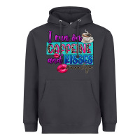 Smoke I run on caffeine and kisses Heavyweight Hoodie - FaDigitalArtStudio