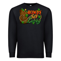 Black Howdy go lucky st. patricks day Premium Sweatshirt - FaDigitalArtStudio