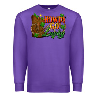 Purple Howdy go lucky st. patricks day Premium Sweatshirt - FaDigitalArtStudio