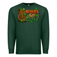 Sports Green Howdy go lucky st. patricks day Premium Sweatshirt - FaDigitalArtStudio