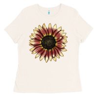 Bone strawberry blonde sunflower Ladies Tee - LillyAllenDesigns
