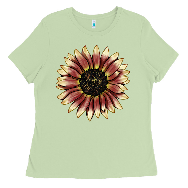Strawberry Blonde Sunflower Ladies Tee by LillyAllenDesigns | Teevron
