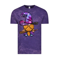 Cloud Purple witch gnome with broom Vintage Tee - BundleAndBundleShop